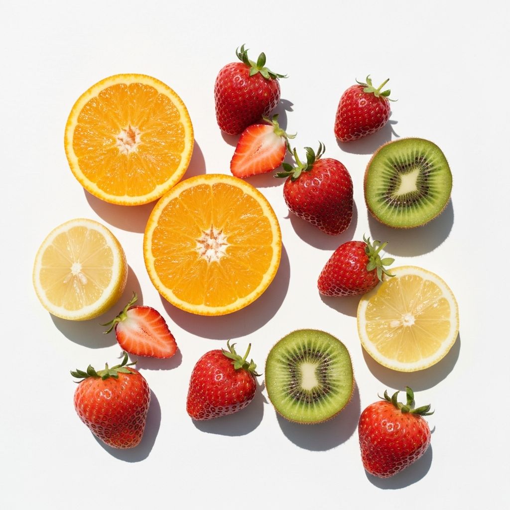 Truskawki, kiwi i cytrusy